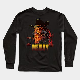 Cat Cowboy Chronicles Feline Frontier Long Sleeve T-Shirt